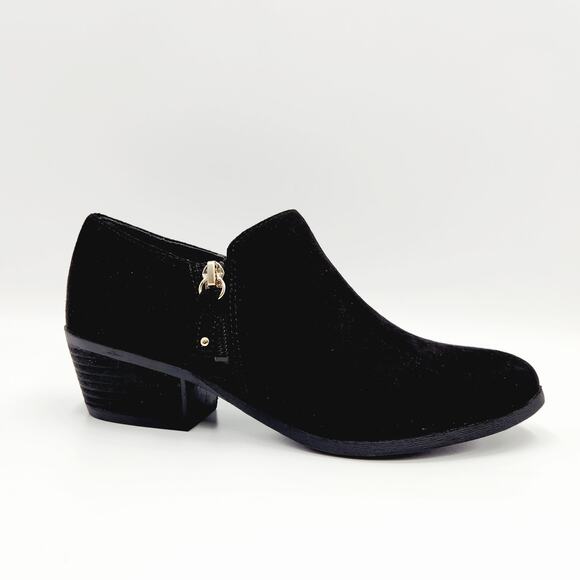 Dr. Scholl's Women Black Casual Block Heel Brief Zipper Ankle Booties Size US 7M - Picture 1 of 7